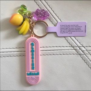 GLOSSIER - limited edition Miami mango keychain!